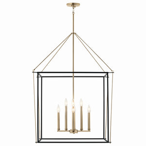 Kichler - 52628CPZ - Eight Light Foyer Pendant - Eisley - Champagne Bronze