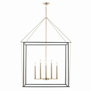 Kichler - 52629CPZ - Eight Light Foyer Pendant - Eisley - Champagne Bronze
