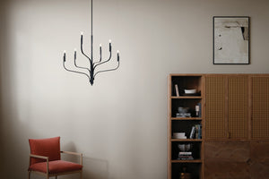 Kichler - 52673BK - Six Light Chandelier - Livadia - Black