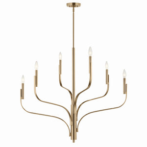 Kichler - 52673CPZ - Six Light Chandelier - Livadia - Champagne Bronze