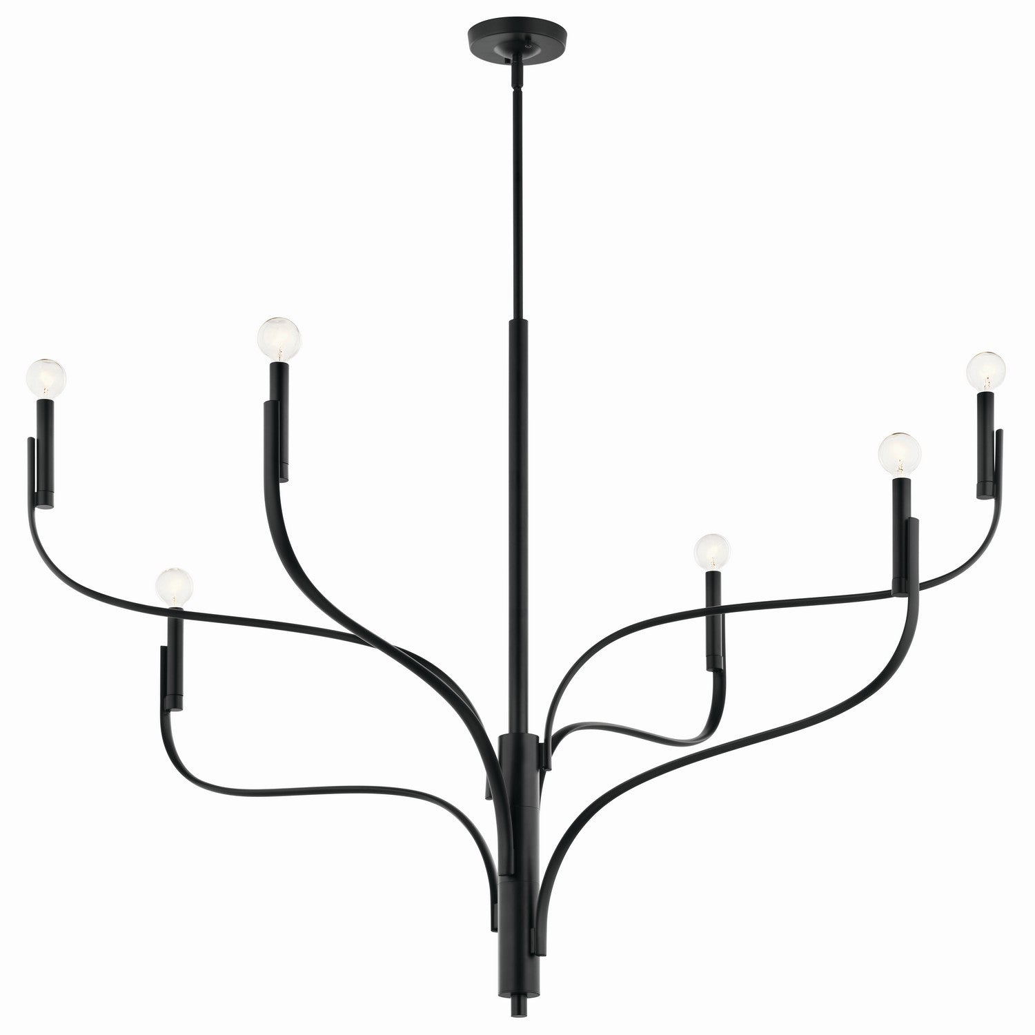 Kichler - 52674BK - Six Light Chandelier - Livadia - Black