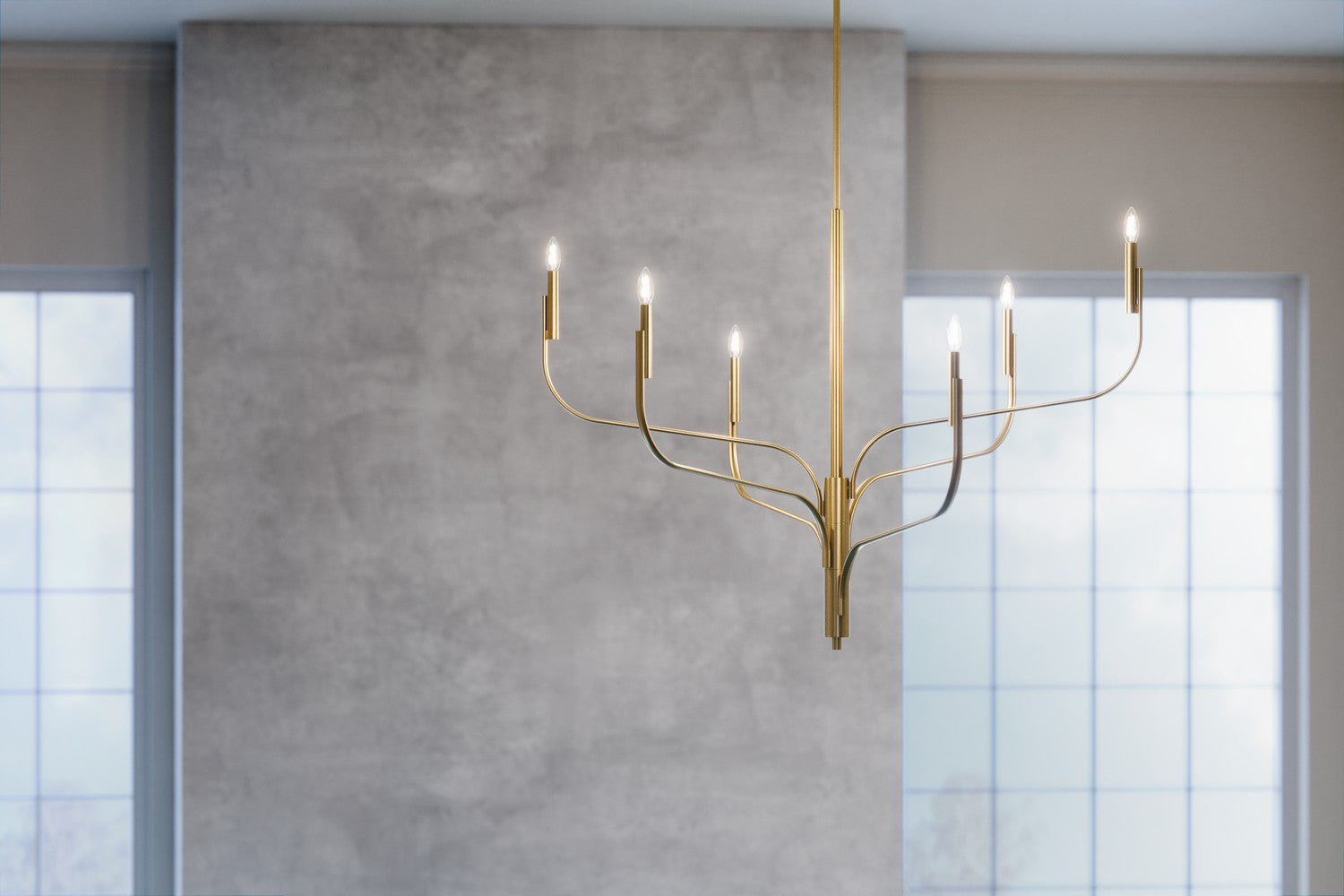 Kichler - 52674CPZ - Six Light Chandelier - Livadia - Champagne Bronze