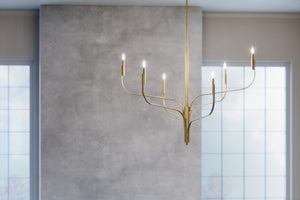 Kichler - 52674CPZ - Six Light Chandelier - Livadia - Champagne Bronze