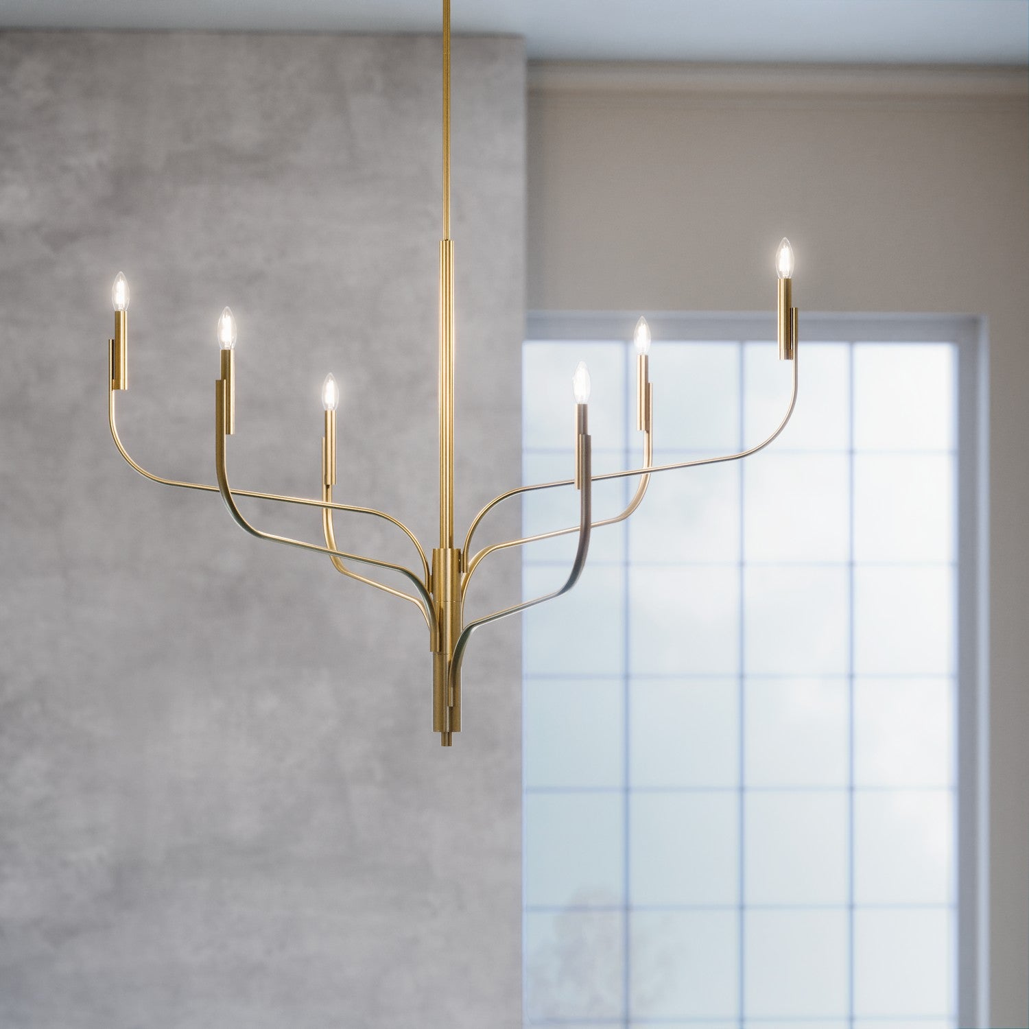 Kichler - 52674CPZ - Six Light Chandelier - Livadia - Champagne Bronze