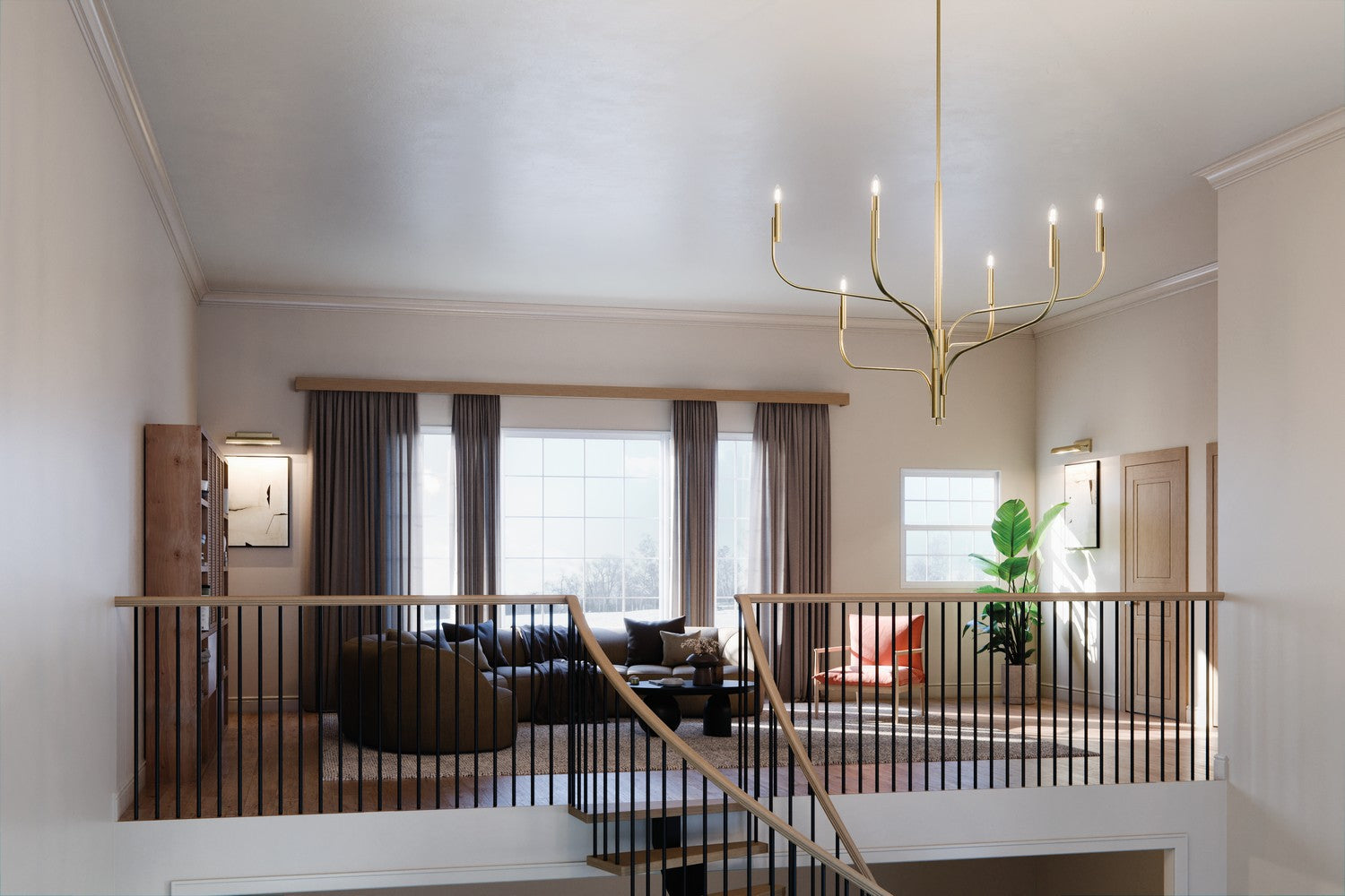 Kichler - 52674CPZ - Six Light Chandelier - Livadia - Champagne Bronze