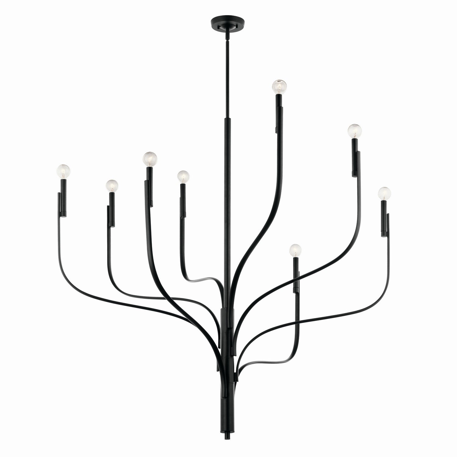 Kichler - 52675BK - Eight Light Chandelier - Livadia - Black