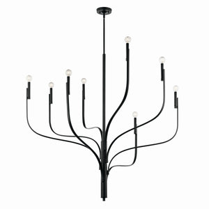 Kichler - 52675BK - Eight Light Chandelier - Livadia - Black