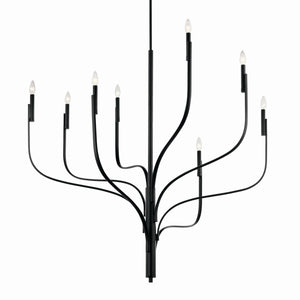 Kichler - 52675BK - Eight Light Chandelier - Livadia - Black