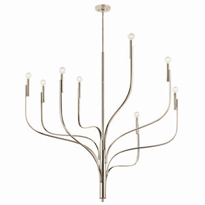 Kichler - 52675PN - Eight Light Chandelier - Livadia - Polished Nickel