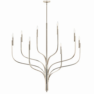 Kichler - 52675PN - Eight Light Chandelier - Livadia - Polished Nickel