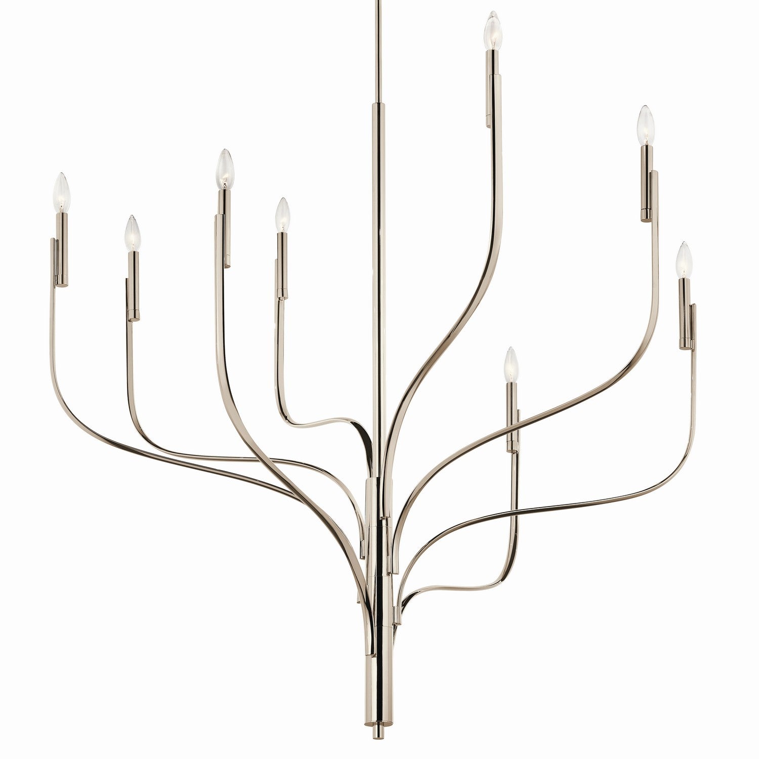 Kichler - 52675PN - Eight Light Chandelier - Livadia - Polished Nickel