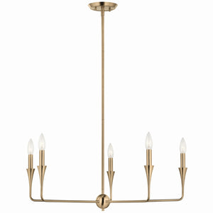 Kichler - 52689CPZ - Five Light Chandelier - Alvaro - Champagne Bronze