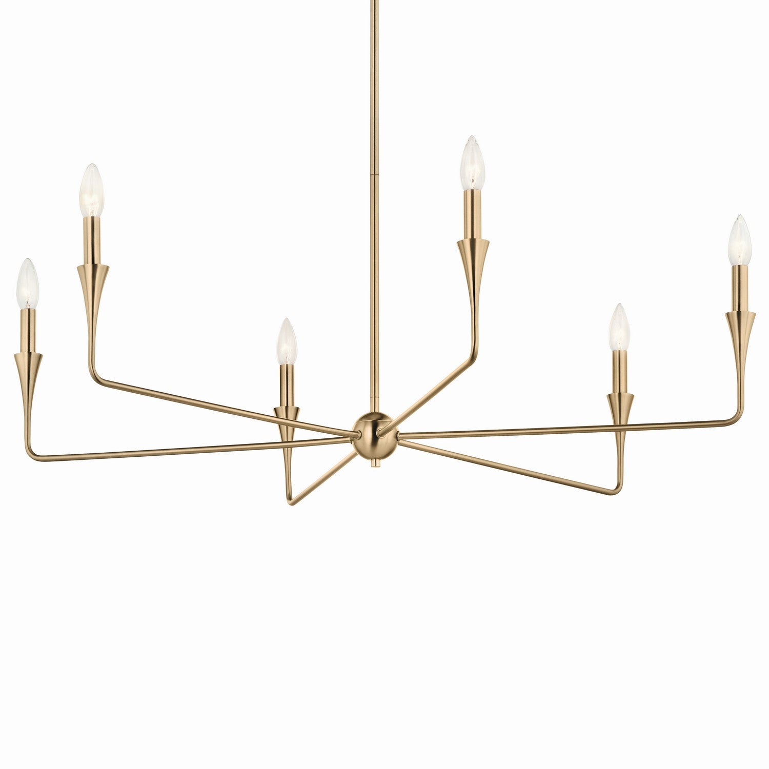 Kichler - 52690CPZ - Six Light Chandelier - Alvaro - Champagne Bronze