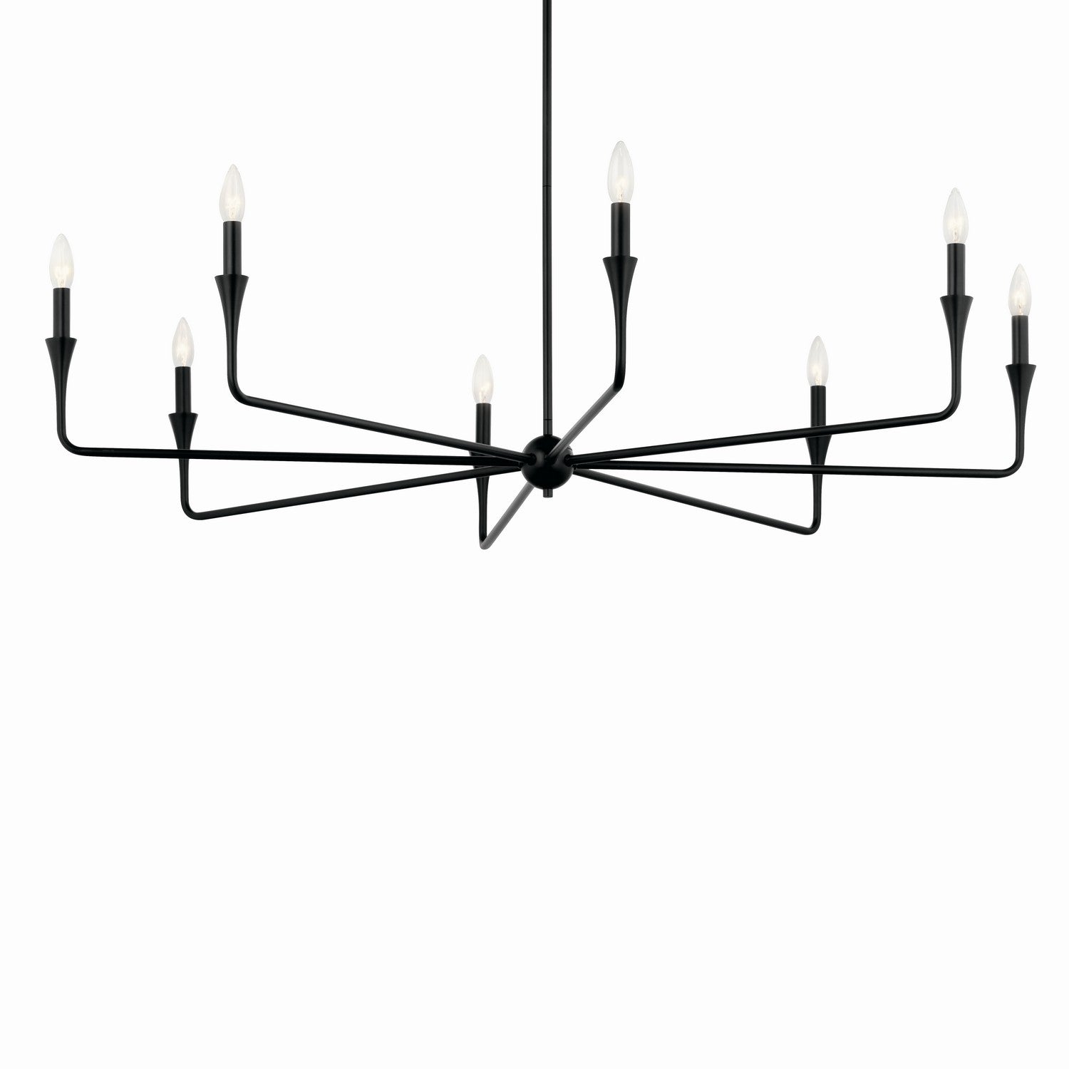 Kichler - 52691BK - Eight Light Chandelier - Alvaro - Black