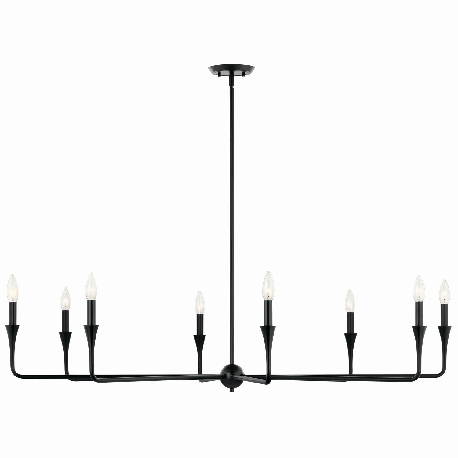 Kichler - 52691BK - Eight Light Chandelier - Alvaro - Black