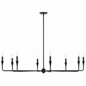 Kichler - 52691BK - Eight Light Chandelier - Alvaro - Black