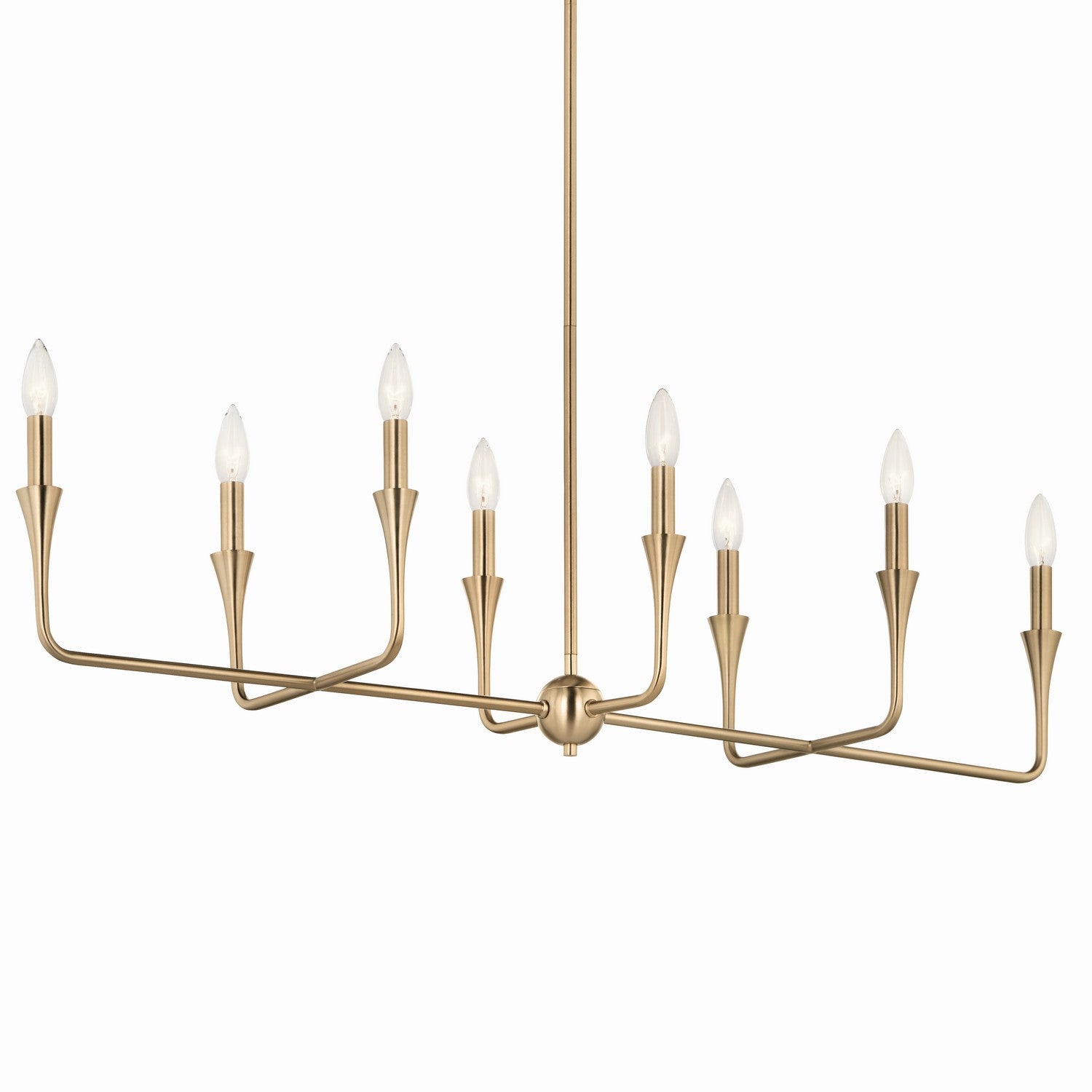 Kichler - 52693CPZ - Eight Light Linear Chandelier - Alvaro - Champagne Bronze