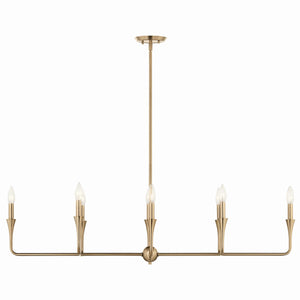 Kichler - 52693CPZ - Eight Light Linear Chandelier - Alvaro - Champagne Bronze