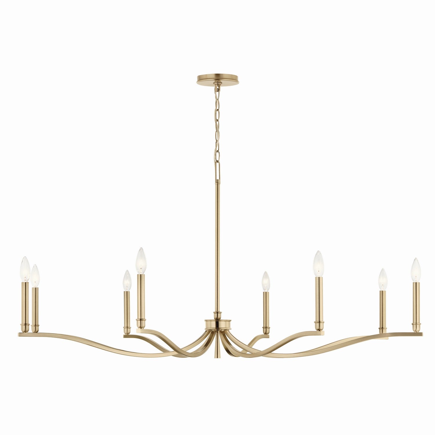 Kichler - 52697CPZ - Eight Light Chandelier - Malene - Champagne Bronze