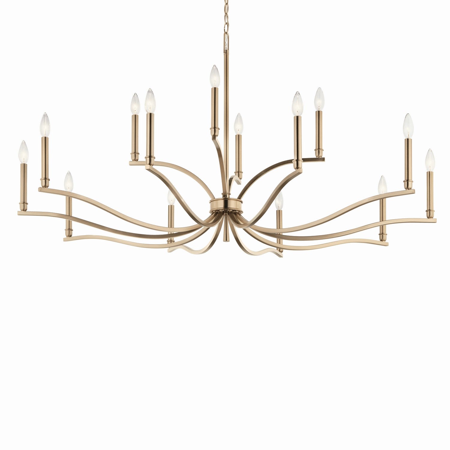 Kichler - 52698CPZ - 14 Light Chandelier - Malene - Champagne Bronze