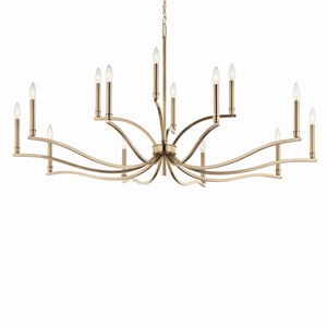 Kichler - 52698CPZ - 14 Light Chandelier - Malene - Champagne Bronze