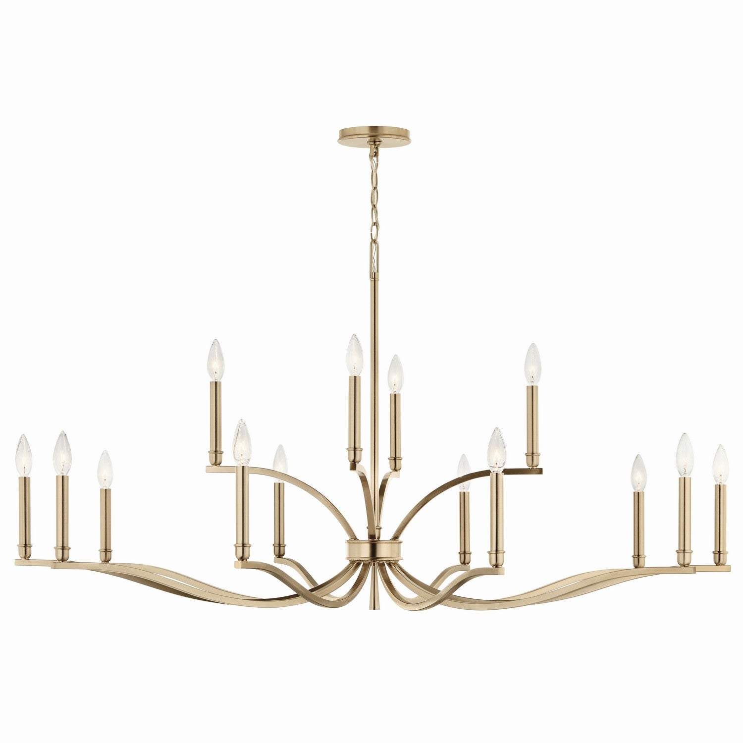 Kichler - 52698CPZ - 14 Light Chandelier - Malene - Champagne Bronze