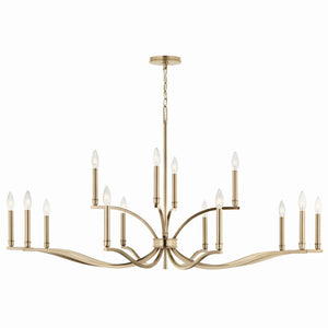 Kichler - 52698CPZ - 14 Light Chandelier - Malene - Champagne Bronze