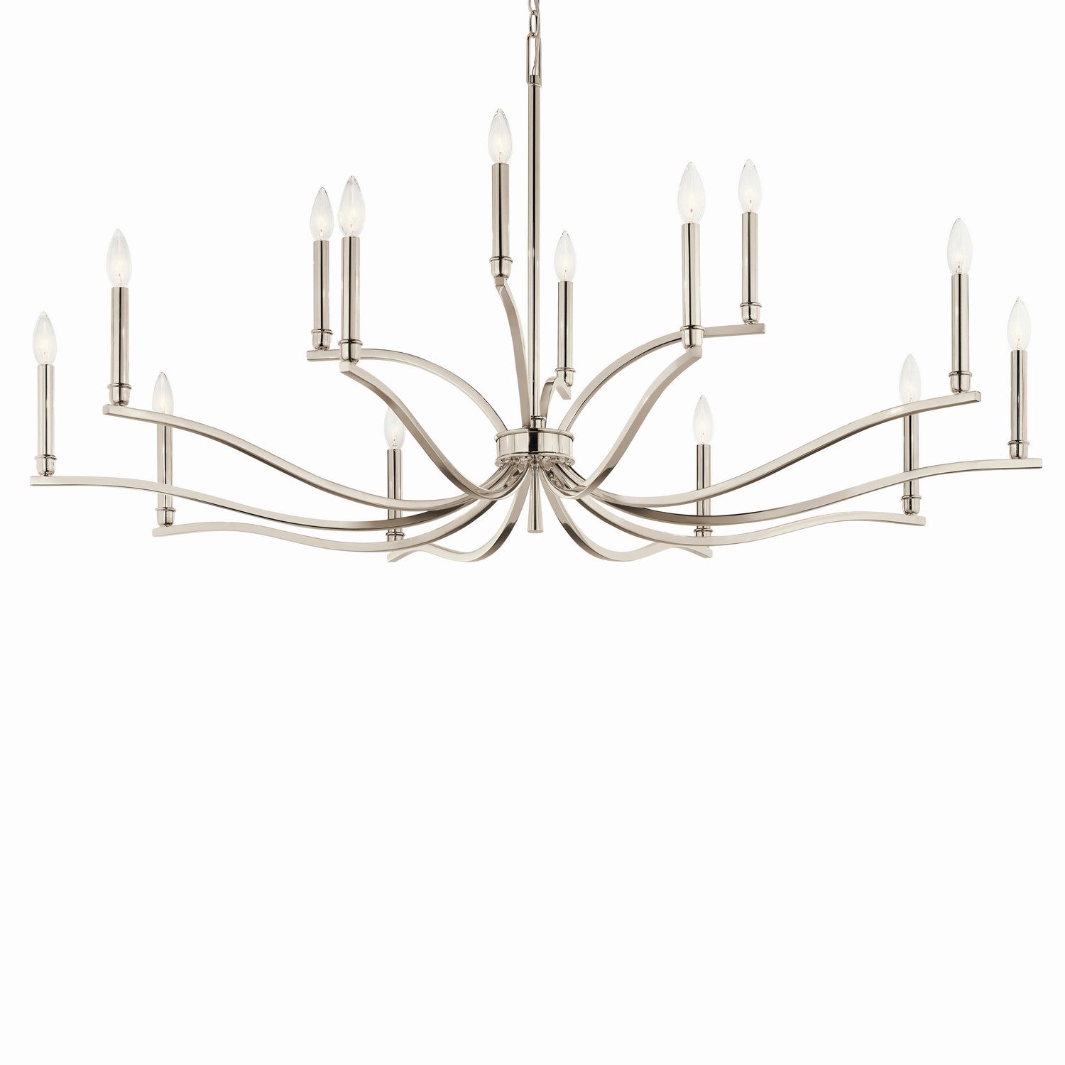 Kichler - 52698PN - 14 Light Chandelier - Malene - Polished Nickel