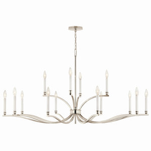 Kichler - 52698PN - 14 Light Chandelier - Malene - Polished Nickel