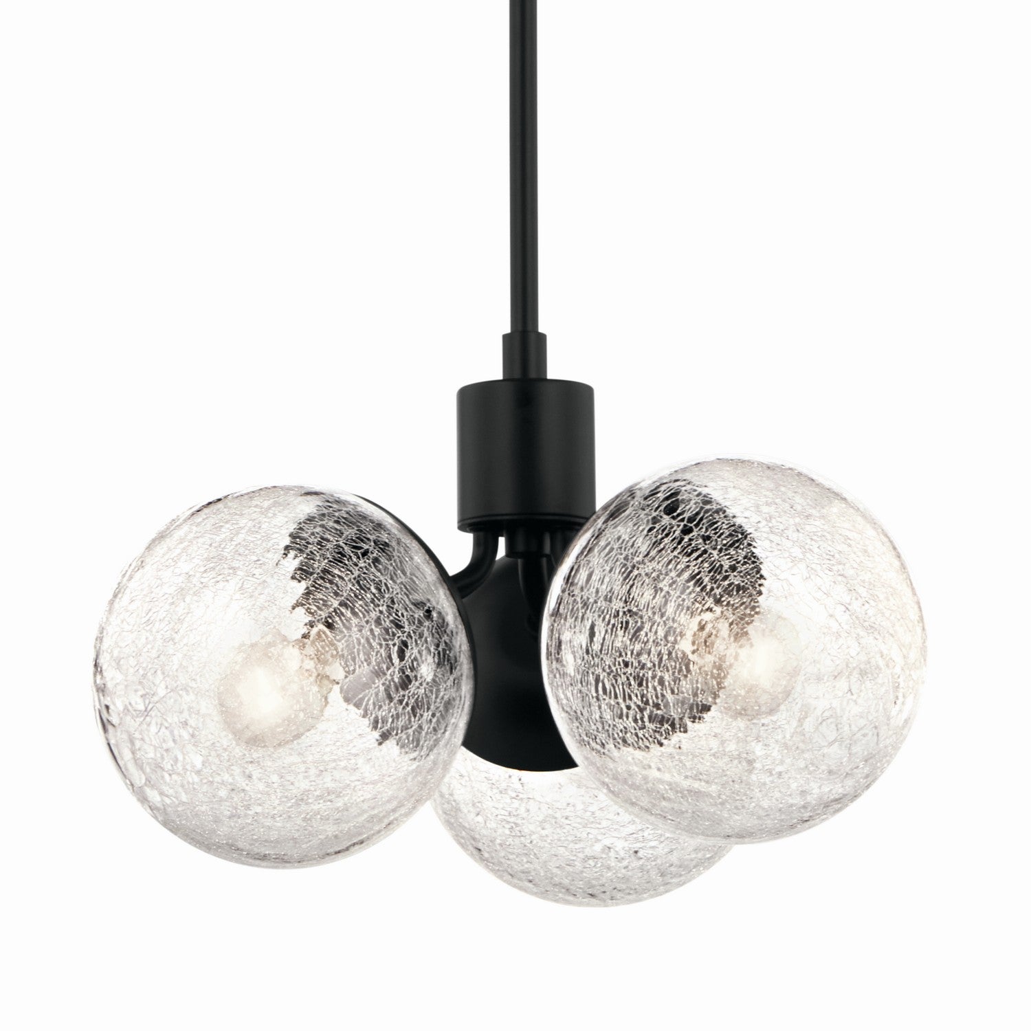 Kichler - 52700BK - Three Light Chandelier/Semi Flush - Silvarious - Black