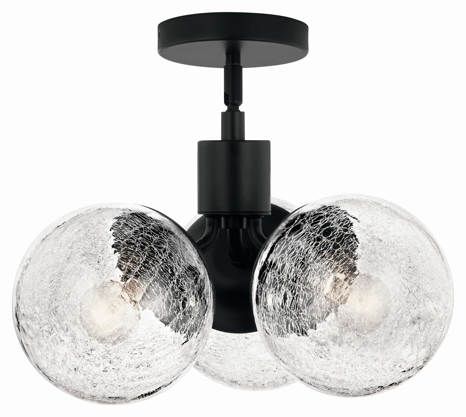 Kichler - 52700BK - Three Light Chandelier/Semi Flush - Silvarious - Black