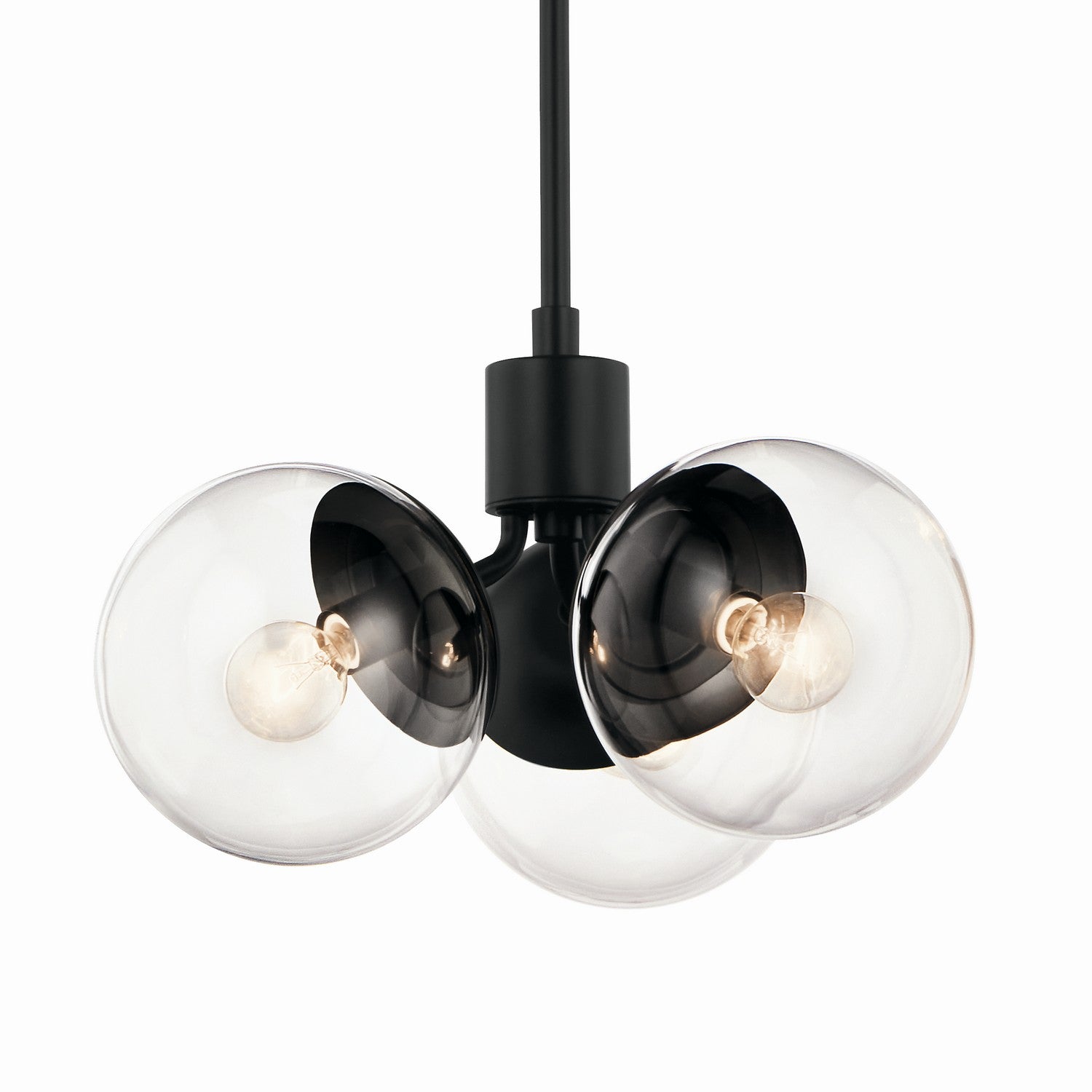 Kichler - 52700BKCLR - Three Light Chandelier/Semi Flush - Silvarious - Black