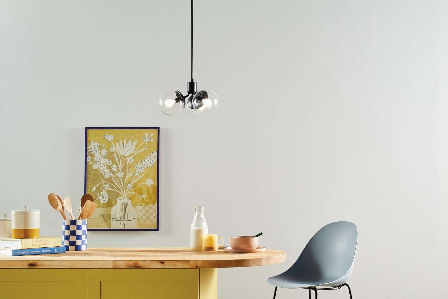 Kichler - 52700BKCLR - Three Light Chandelier/Semi Flush - Silvarious - Black