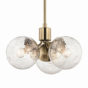 Kichler - 52700CPZ - Three Light Chandelier/Semi Flush - Silvarious - Champagne Bronze