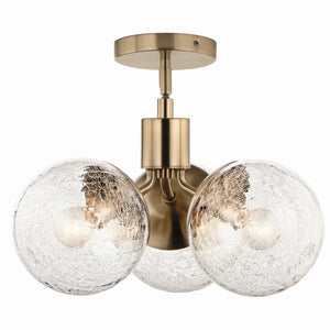 Kichler - 52700CPZ - Three Light Chandelier/Semi Flush - Silvarious - Champagne Bronze