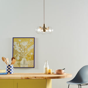 Kichler - 52700CPZCLR - Three Light Chandelier/Semi Flush - Silvarious - Champagne Bronze