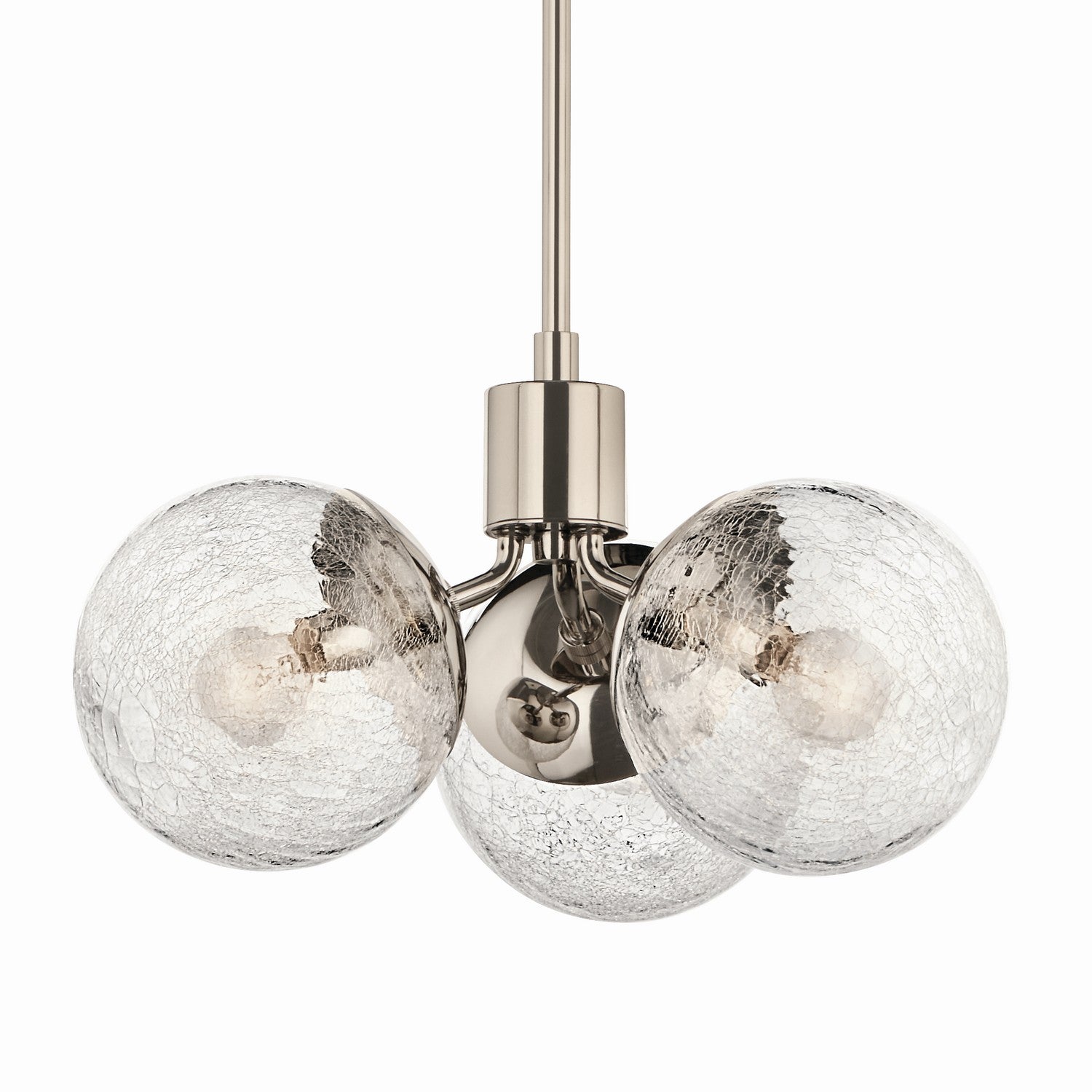 Kichler - 52700PN - Three Light Chandelier/Semi Flush - Silvarious - Polished Nickel