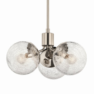 Kichler - 52700PN - Three Light Chandelier/Semi Flush - Silvarious - Polished Nickel