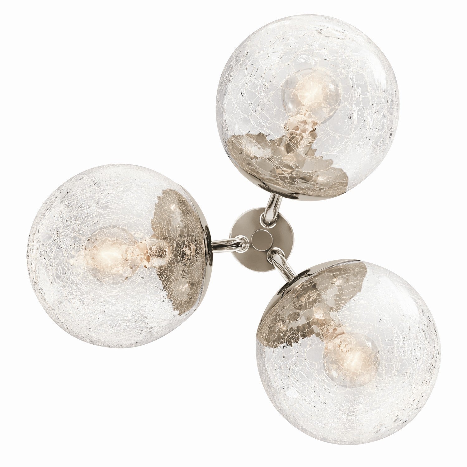 Kichler - 52700PN - Three Light Chandelier/Semi Flush - Silvarious - Polished Nickel