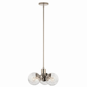 Kichler - 52700PN - Three Light Chandelier/Semi Flush - Silvarious - Polished Nickel