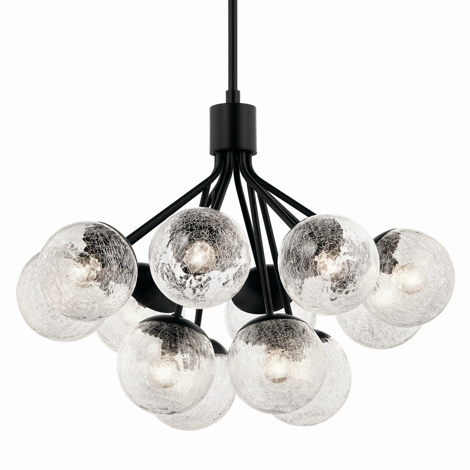 Kichler - 52701BK - 12 Light Chandelier Convertible - Silvarious - Black