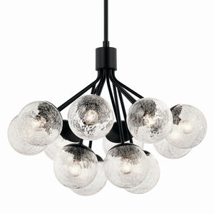 Kichler - 52701BK - 12 Light Chandelier Convertible - Silvarious - Black