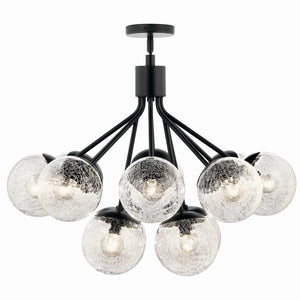 Kichler - 52701BK - 12 Light Chandelier Convertible - Silvarious - Black