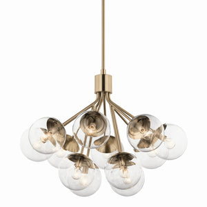 Kichler - 52701CPZCLR - 12 Light Chandelier Convertible - Silvarious - Champagne Bronze