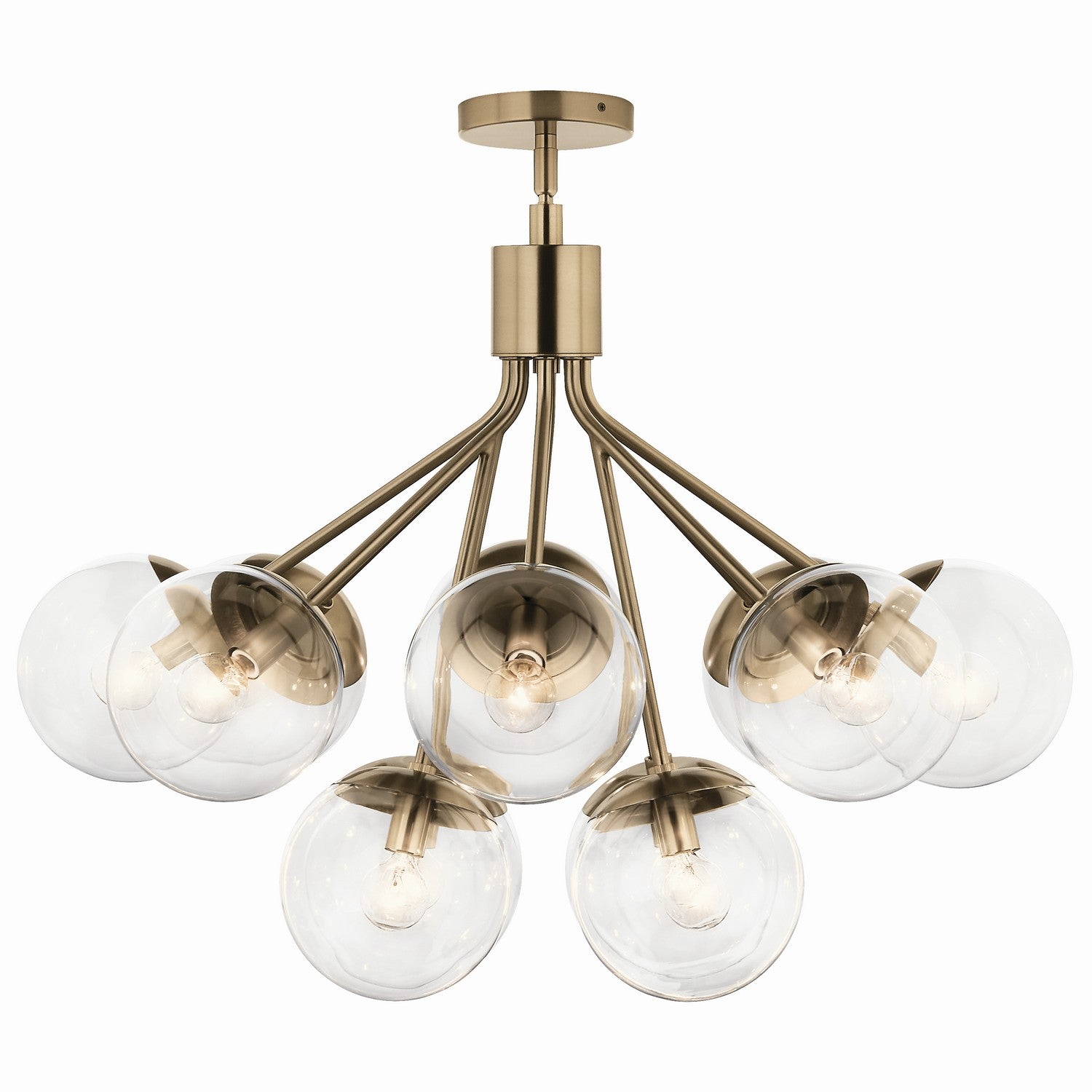 Kichler - 52701CPZCLR - 12 Light Chandelier Convertible - Silvarious - Champagne Bronze