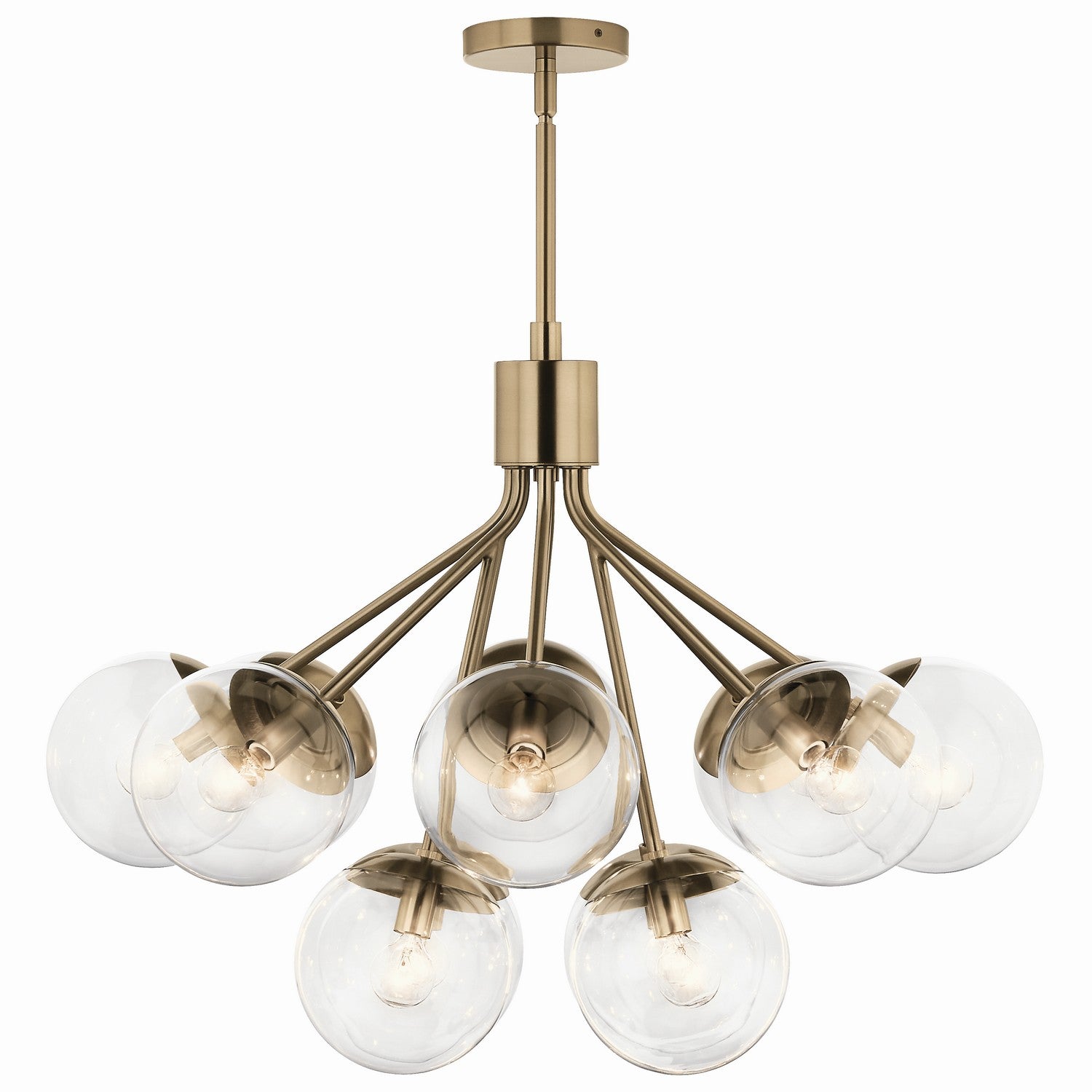 Kichler - 52701CPZCLR - 12 Light Chandelier Convertible - Silvarious - Champagne Bronze