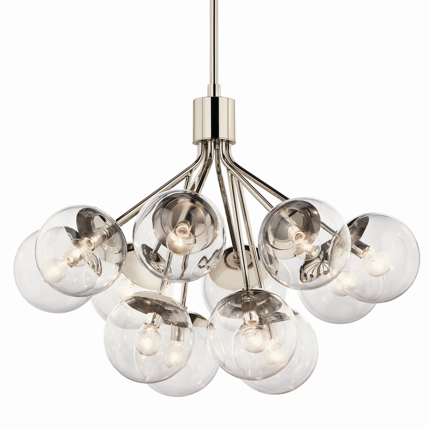 Kichler - 52701PNCLR - 12 Light Chandelier Convertible - Silvarious - Polished Nickel