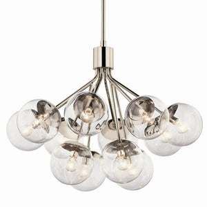 Kichler - 52701PNCLR - 12 Light Chandelier Convertible - Silvarious - Polished Nickel