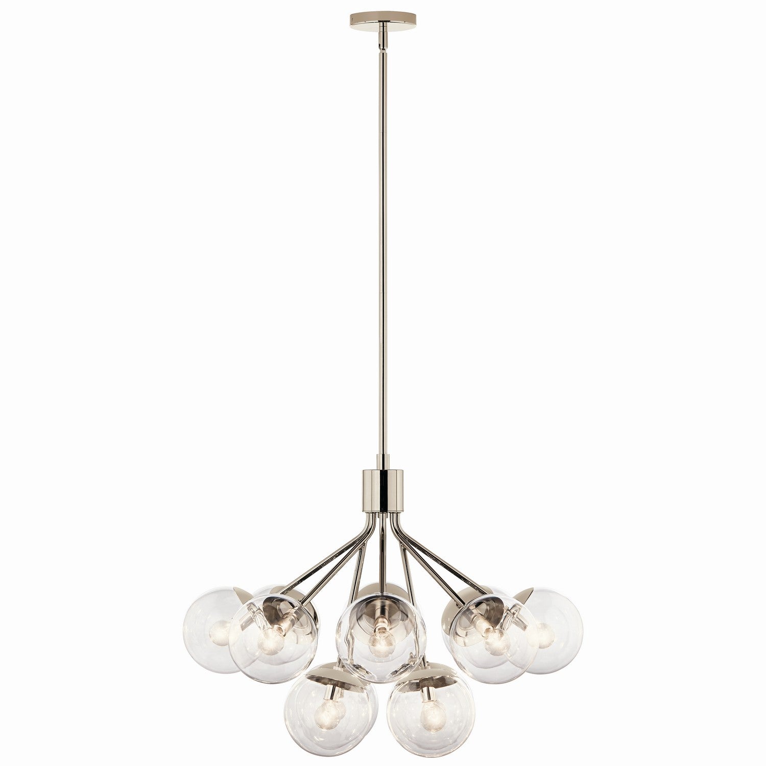 Kichler - 52701PNCLR - 12 Light Chandelier Convertible - Silvarious - Polished Nickel