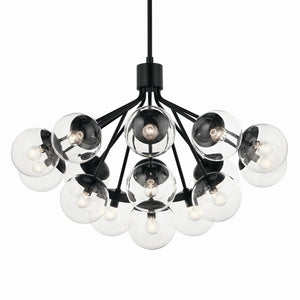Kichler - 52702BKCLR - 16 Light Chandelier Convertible - Silvarious - Black